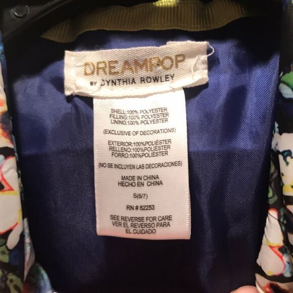 (5/$25) Dreampop by Cynthia Rowley Floral puffer vest - Picture 3 of 4